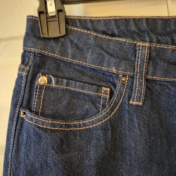 NWT Kate Spade X Target High Rise Straight Leg Cuffed Jeans Size 6 - Picture 5 of 11